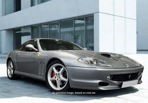 �y�\��zFerrari�t�F���[�� 550 Maranello 1996 Grigio Titanio Charcoal silver rims / BBR 1/18 �~�j�J�[