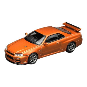 �y�\��z2026�N�����\�� Nissan���Y Skyline�X�J�C���C�� GT-R R34 V-SPEC II �N�[�y 1999 �I�����W���^���b�N / MOTORHELIX 1/64 �~�j�J�[