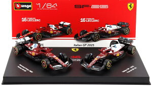 �y�\��z FERRARI- SET F1 2X SF-25 TEAM SCUDERIA FERRARI HP N 16 SEASON 2025 CHARLES LECLERC + 4th MONZA ITALY GP