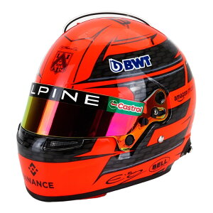 Esteban Ocon �G�X�e�o���I�R�� �w�����b�g F1 BWT Alpine�`�[�� #31 2024 �I�����W / MINI HELMET 1/2 �~�j�J�[