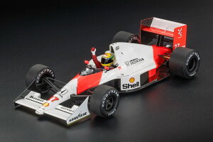 McLAREN F1 MP4/5B HONDA V10 TEAM MARLBORO N 27 WORLD CHAMPION WINNER MONACO GP 1990 hCo[tBMAt@ AYRTON SENNA WHITE RED/GP Replicas 1/18~jJ[