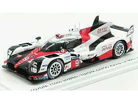 TOYOTAトヨタ TS050 HYBRID 2.4L TURBO V6 TEAM TOYOTA GAZOO RACING N 9 24h LE MANS 2017 J.M.LOPEZ - N.LAPIERRE - Y.KUNIMOTO - WHITE RED BLACK /SPARK 1/43 ミニカー