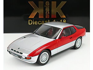 PORSCHE - 924 TURBO COUPE 1986 - SILVER RED /KK-SCALE 1/18 ~jJ[