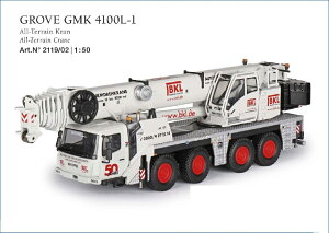BKL Grove GMK 4100L-1 AII Terrain Kran /Conrad 1/50 ミニチュア 建設機械模型 工事車両