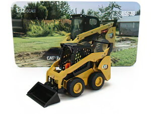 CATERPILLAR - CAT272D3 RUSPA GOMMATA - SKID STEER LOADER - YELLOW BLACK ホイールローダ/ダイキャストマスター 1/32 建設機械模型