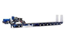 2x8 Dolly + 7x8 Lowloader steerable blue greyトレーラー /DRAKE 1/50 建設機械模型