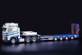 Schoones Mercedes Benz Actros Bigspace Nooteboom MCOS semi low loader rampモバイルクレーン /IMC 1/50建設機械模型