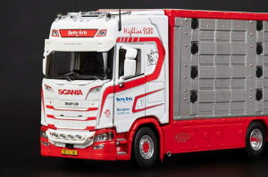 y\z2023N\BETTE GRIS SCANIA S HIGH ROOF LIVESTOCK TRAILER gbN/݋@B͌^ HԗIMC 1/50 ~j`A