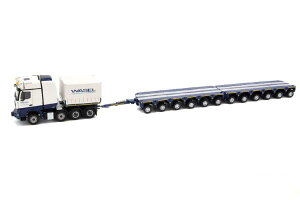 Wasel Mercedes Benz Actros Bigsapce 8x4 Scheuerle InterCombi /IMC 1/50 ミニチュア 建設機械模型 工事車両