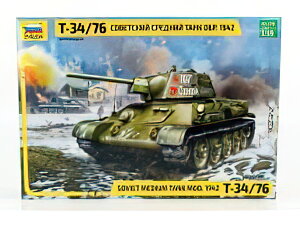 KAMPFPANZER - T-34/76 TANK MILITARY 1942 - // ZVEZDA 1/35 fLbg vf͌^
