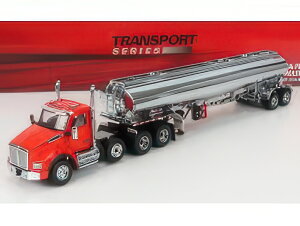 KENWORTH T880 TRUCK WITH FD9300/DT C4 TANKER PETROLEUM 1990 RED CHROME gbN / Diecast Masters 1/50 ݋@B͌^ Hԗ