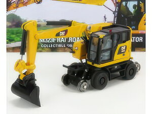 CATERPILLAR CATM323F ESCAVATORE GOMMATO SU ROTAIE FERROVIARIE TRACTOR HYDRAULIC EXCAVATOR SCRAPER YELLOW BLACK Vx / Diecast Masters 1/87 ݋@B͌^ Hԗ