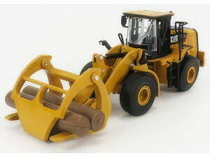 CATERPILLAR CAT950M RUSPA GOMMATA SCRAPER TRACTOR WHEEL LOADER WITH LOG FORK YELLOW BLACK zC[[_ / Diecast Masters 1/64 ݋@B͌^ Hԗ