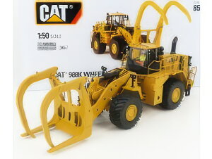 CATERPILLAR CAT994K RUSPA GOMMATA SCRAPER TRACTOR WHEEL LOADER WITH LOG GRAPPLE YELLOW BLACK ホイールローダ / Diecast Masters 1/50 建設機械模型 工事車両