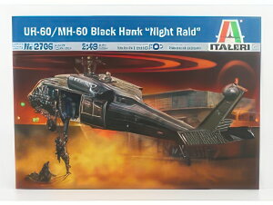 SIKORSKY UH 60 MH 60 BLACK HAWK NIGHT RAID HELICOPTER MILITARY 1979 / fLbg vf / ITALERI 1/48 ͌^