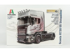 SCANIA R730 TRACTOR TRUCK V8 STREAMLINE SILVER GRIFFIN 2 ASSI 2011 / fLbg vf / ITALERI 1/24 ͌^
