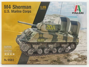 SHERMAN M4 TANK U.S.A. MARINE CORPS 1942 / fLbg vf / ITALERI 1/35 ͌^