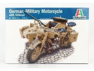 BMW R75 WITH SIDECAR GERMAN MILITARY 1941 / fLbg vf / ITALERI 1/9 ͌^