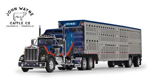 John Wayne: Cattle Co. - Kenworth W900A & Wilson Silverstar Livestock Trailer g[[ / DCP 1/64 ݋@B͌^ Hԗ
