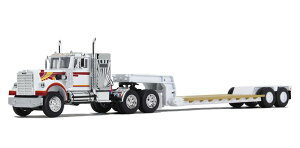 White Western Star 4900 & Rogers Vintage Lowboy Trailer zCg/IW g[[ / DCP 1/64 ݋@B͌^ Hԗ