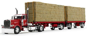Peterbilt Model 389 & Hay Flatbed Trailer Viperbh g[[ / DCP 1/64 ݋@B͌^ Hԗ