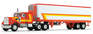 White Western Star 4900 & 40ft Vintage Refrigerated Trailer bh/IW/CG[ g[[ / DCP 1/64 ݋@B͌^ Hԗ