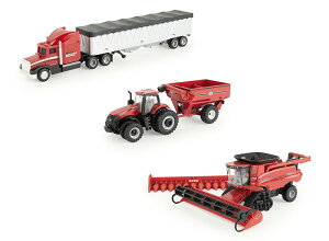 Case IH 8250 コンバインハーベスティングプレイセット / ERTL 1/64 農業機械模型