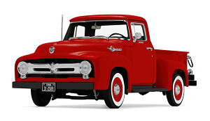 1956 Ford F-100 ピックアップ バーミリオンレッド トラック / First Gear 1/25 建設機械模型 工事車両
