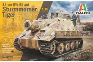 38cm RW 61 auf シュトゥルムメーザー ティーガー モデルキット/ ITALERI 1/35 模型 プラモデル