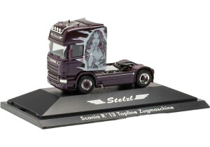 Stelzl Transporte Scania R13 Topline 111102 �g���N�^ / Herpa 1/87 ���݋@�B�͌^ �H���ԗ�
