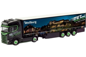 TET Weilburg Scania CS 20 HD �J�[�e�� �g���b�N / Herpa 1/87 ���݋@�B�͌^ �H���ԗ�