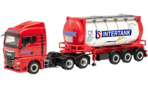 Intertank MAN TGX GM 6x4 �X���b�v�R���e�i �g���b�N / Herpa 1/87 ���݋@�B�͌^ �H���ԗ�