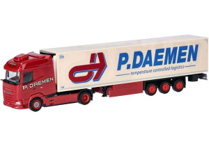 P DAEMEN DAF XG 冷凍セミトレーラー 317283 トレーラー / Herpa 1/87 建設機械模型 工事車両