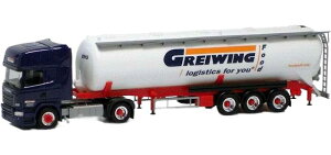 Greiwing Scania R Topline 2013 �T�C�� �g���b�N / Herpa 1/87 ���݋@�B�͌^ �H���ԗ�