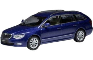 Skoda Superb II 3T 2008 �u���[ IXOCLC470N / IXO 1/43 �~�j�J�[