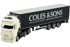 Coles Bruce Lee Scania Next Gen S Serie Highline カーテンサイドセミトレーラー / TEKNO 1/50 建設機械模型 工事車両