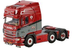 N.C. Christensen & Sonner Scania R Highline CR20H 6x2 ツインステア トラック / WSI 1/50 建設機械模型 工事車両