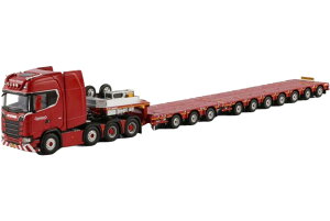 Nooteboom Red Line Scania S Highline CS20H gN^ / WSI 1/50 ݋@B͌^ Hԗ