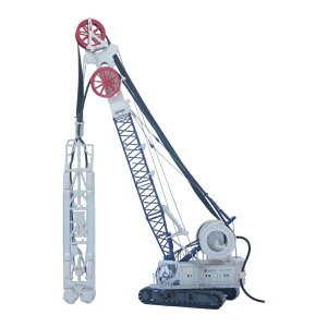 �y�\��zBAUER�o�E�A�[ Cable Crane�N���[�� MC96 with Trench Cutter BC35 and HDS-T Botte / BYMO 1/50 ���݋@�B �͌^