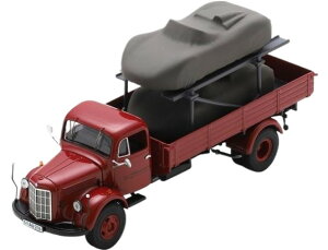 Mercedes Benz L3500 + Porsche 718 RS gbN / Schuco 1/43 ݋@B͌^ Hԗ