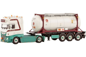 Jan Nagtegaal Transport DAF XF Super Space Cab MY2017 4x2 3axle 30ft ReiZ~g[[ 20ft ^NRei / WSI 1/50 ݋@B͌^ Hԗ