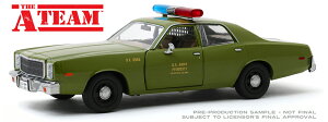 Plymouth�v�����X Fury�t���[���[ US Army �|���X 1977 �R�x�@ �͌^ �_�C�L���X�g / Greenlight 1/24 �~�j�J�[ �͌^