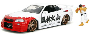 Nissan���Y Skyline�X�J�C���C�� GT-R R34 �X�g���[�g�t�@�C�^�[ �����E ������ / JADA 1/24 �~�j�J�[ �͌^