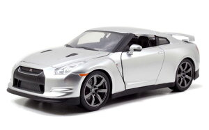 Nissan���Y GT-R (R35) ���C���h�X�s�[�h �u���C�A�� 2009 �V���o�[ �͌^ / JADA 1/24 �~�j�J�[ �͌^