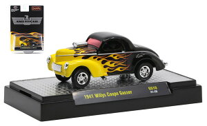 Willys�E�B���X �N�[�y Gasser 1941 �h���b�O�J�[ �͌^ �_�C�L���X�g ���f�� / M2MACHINES 1/64 �~�j�J�[ �͌^