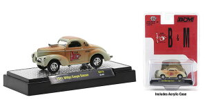 Willys�E�B���X �N�[�y Gasser 1941 �h���b�O�J�[ �͌^ �_�C�L���X�g ���f�� / M2MACHINES 1/64 �~�j�J�[ �͌^