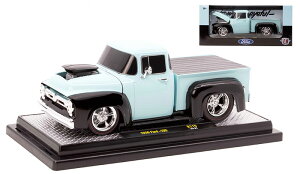 Ford�t�H�[�h F-100 �J�X�^�� 1956 �u���[/�u���b�N �g���b�N �͌^ ���f�� / M2MACHINES 1/24 �~�j�J�[ �͌^