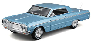 Chevrolet�V�{���[ Impala�C���p�� 1964 ���^���b�N�u���[ �͌^ ���f�� / MAISTO 1/26 �~�j�J�[ �͌^