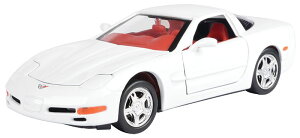 Chevrolet�V�{���[ Corvette�R���x�b�g C5 1997 �z���C�g �X�|�[�c�J�[ �͌^ ���f�� / Motor Max 1/24 �~�j�J�[ �͌^