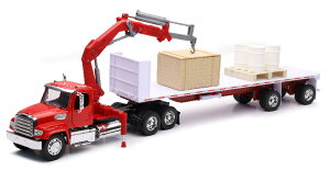 Freightliner�t���C�g���C�i�[ 114SD �N���[���t �g���[���[�Z�b�g �d�@ �͌^ / NEW-RAY 1/32 ���݋@�B�͌^
